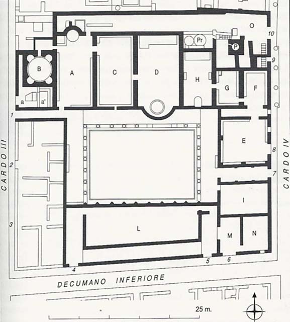 Herculaneum VI.1. Terme or Thermae Centrali or Central Baths
Plan